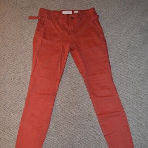 Rustic Red Anthropologie Pants